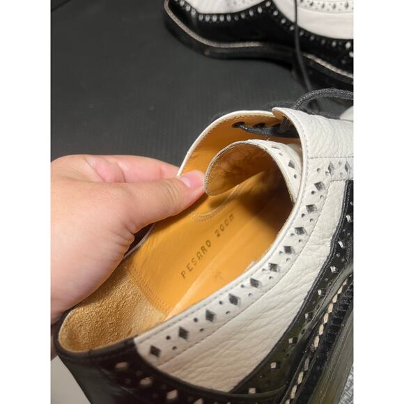 Mezlan Pesaro Mens Dress Shoes Leather Made In Spain Mens Size 9 Derby Oxford - Picture 9 of 10